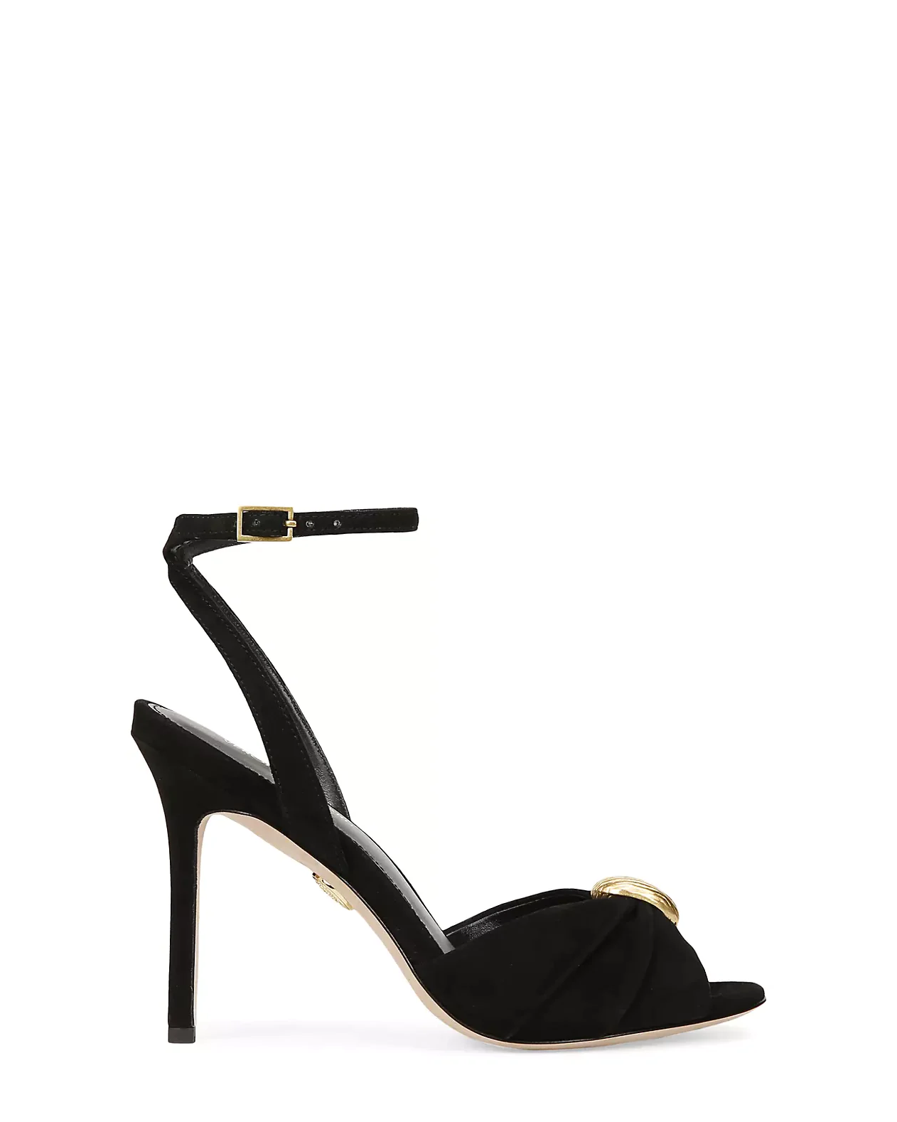 Genevieve Peep-Toe Suede Sandal