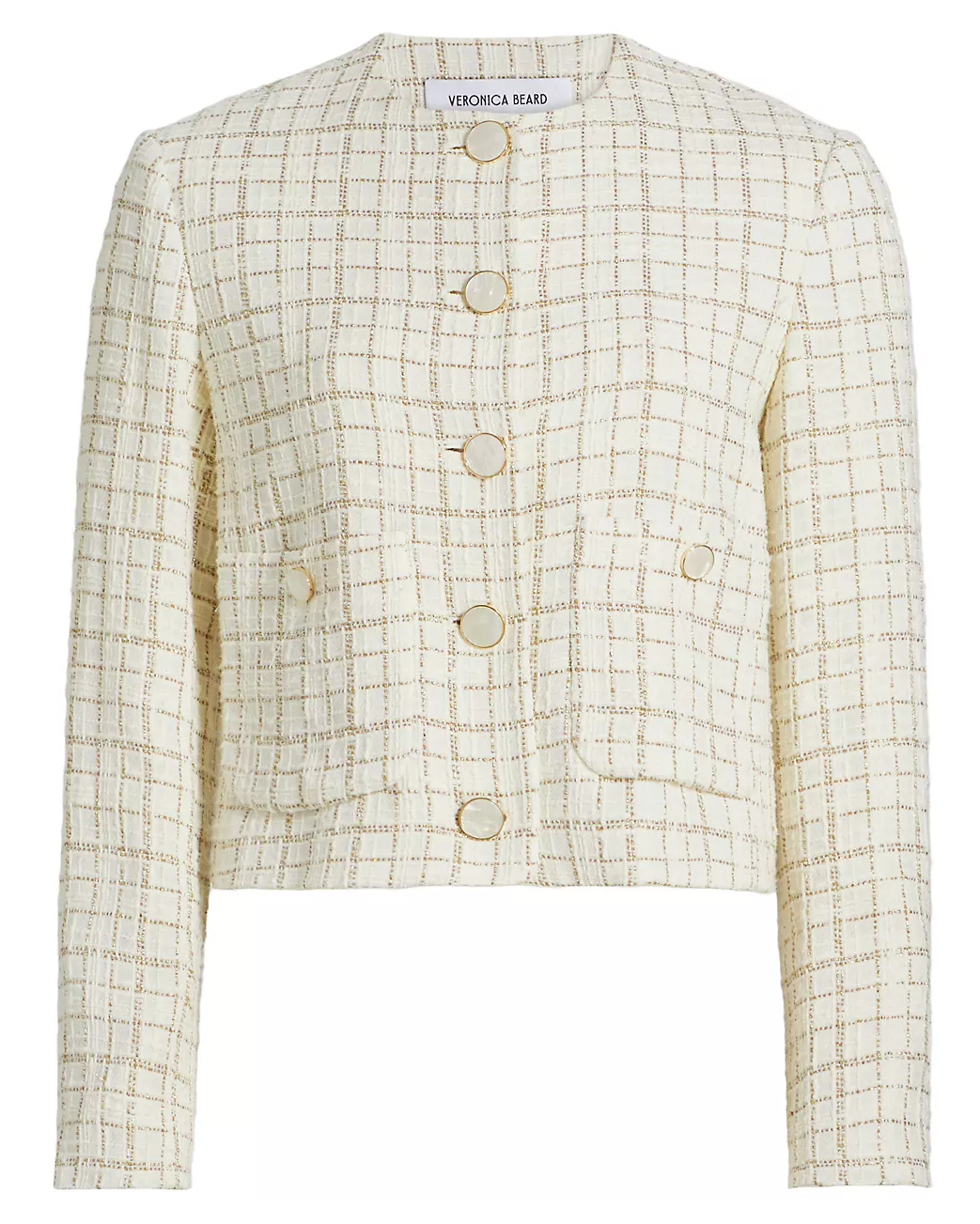 Andrea Metallic Tweed Jacket