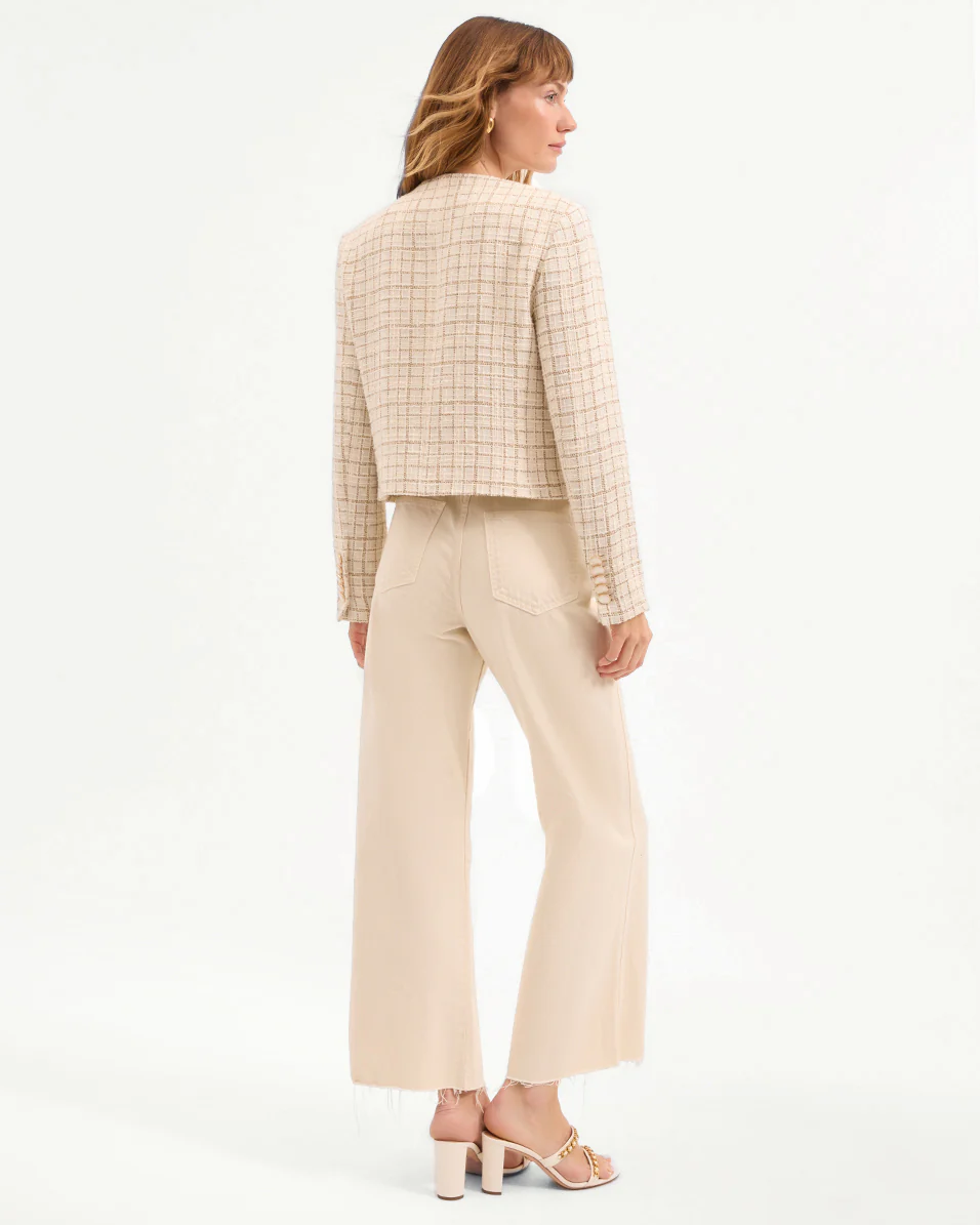 Andrea Metallic Tweed Jacket