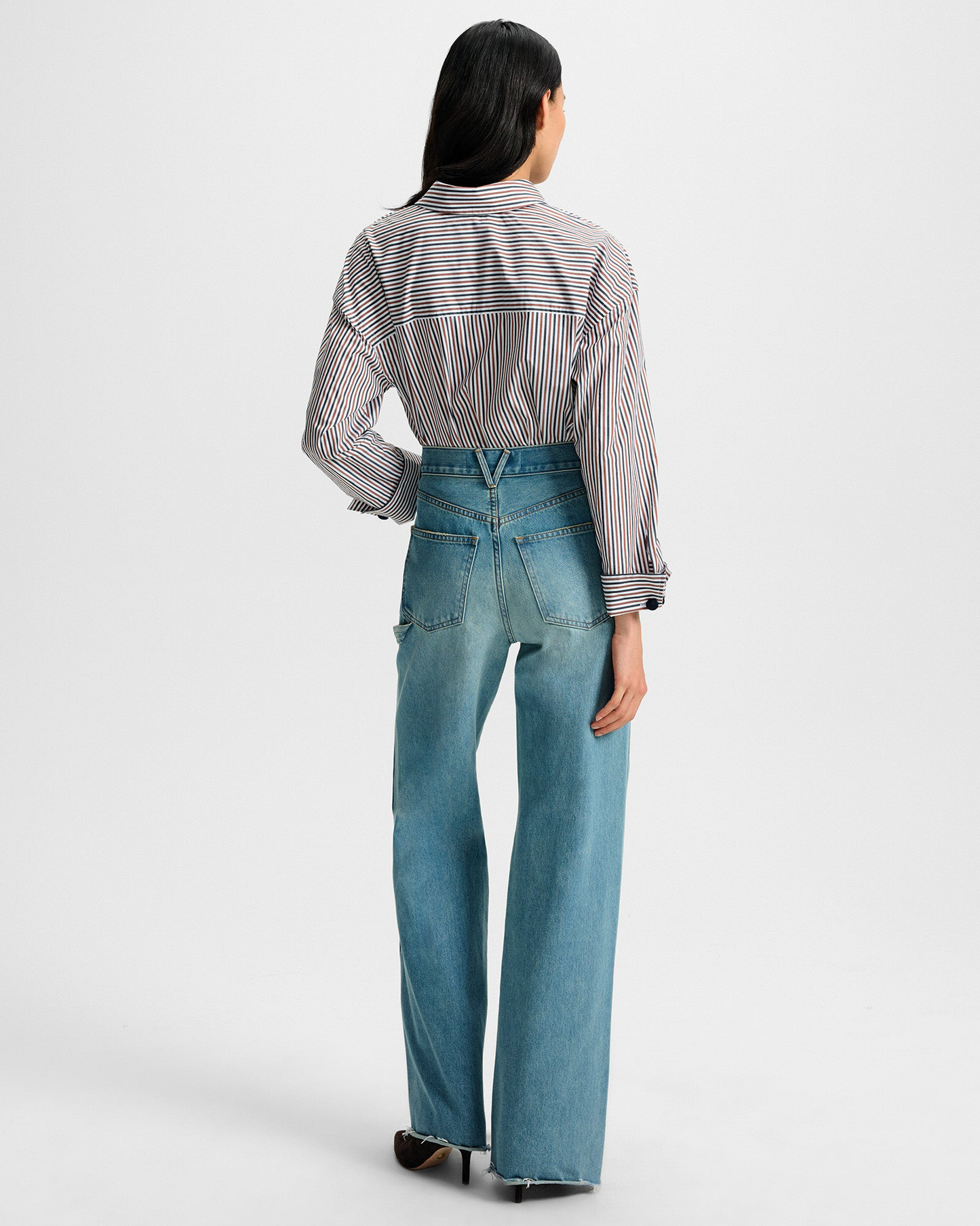 Draymond Striped Cuff-Sleeve Shirt