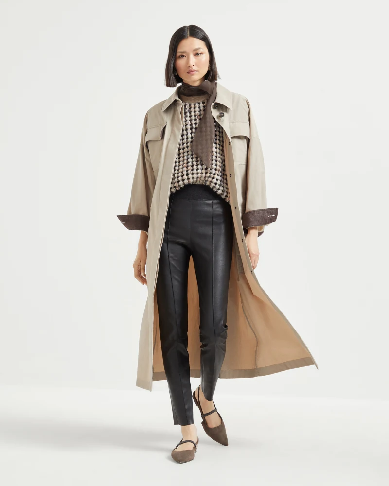 Stretch Nappa Leather Leggings