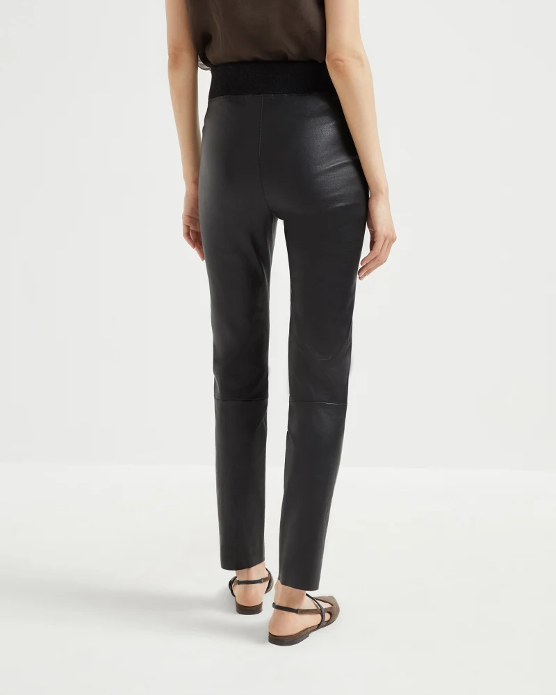 Stretch Nappa Leather Leggings