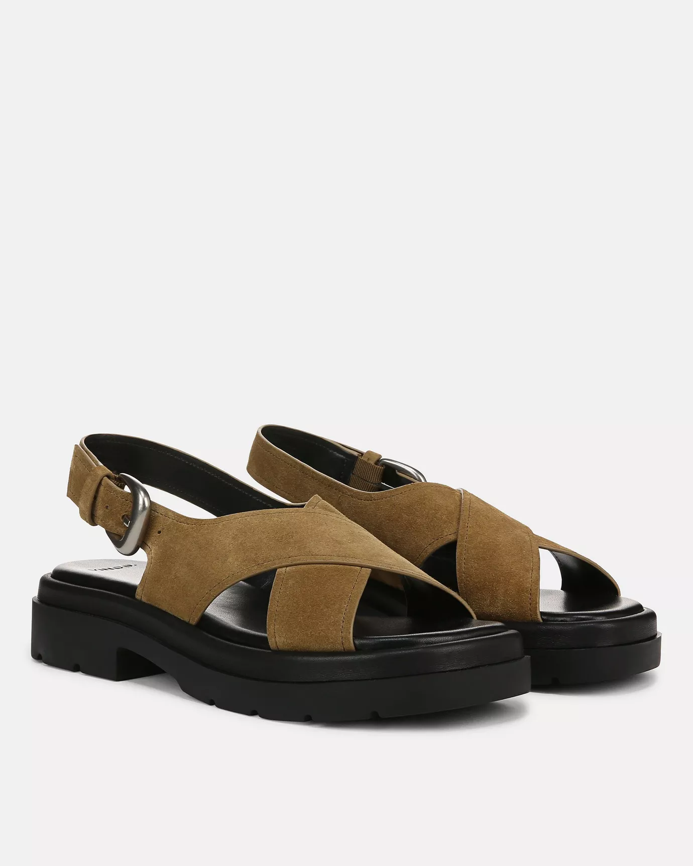 Helena Suede Lug-Sole Sandal
