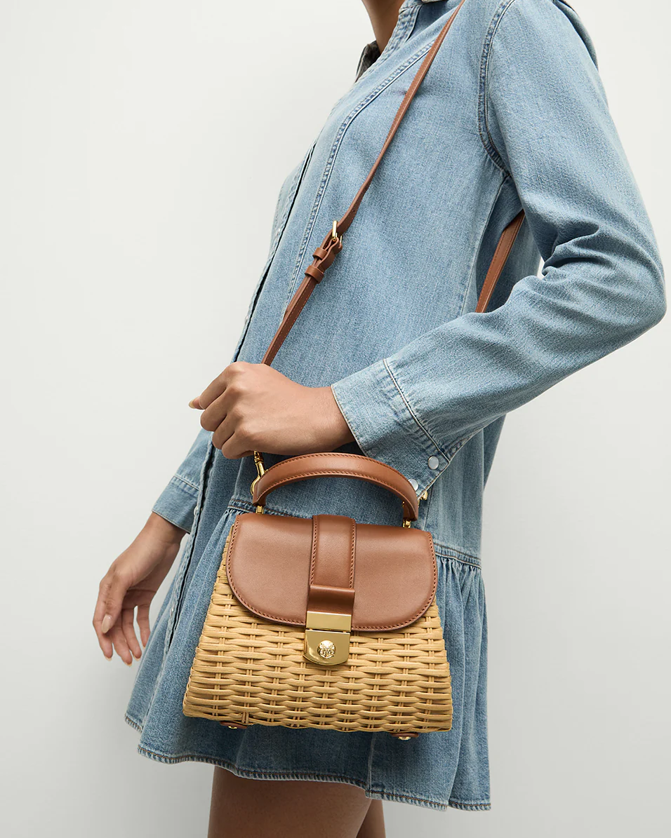 Small Wicker Avenue Bag