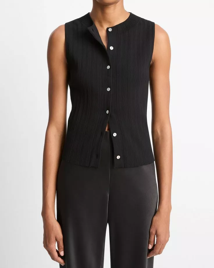 Ribbed Sweater Shell
