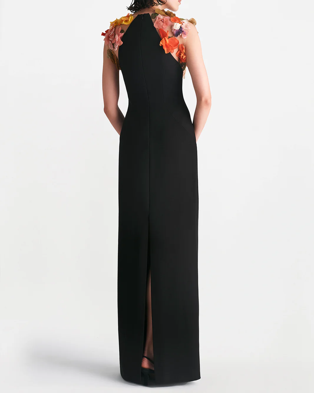 Floral Embroidery Gown