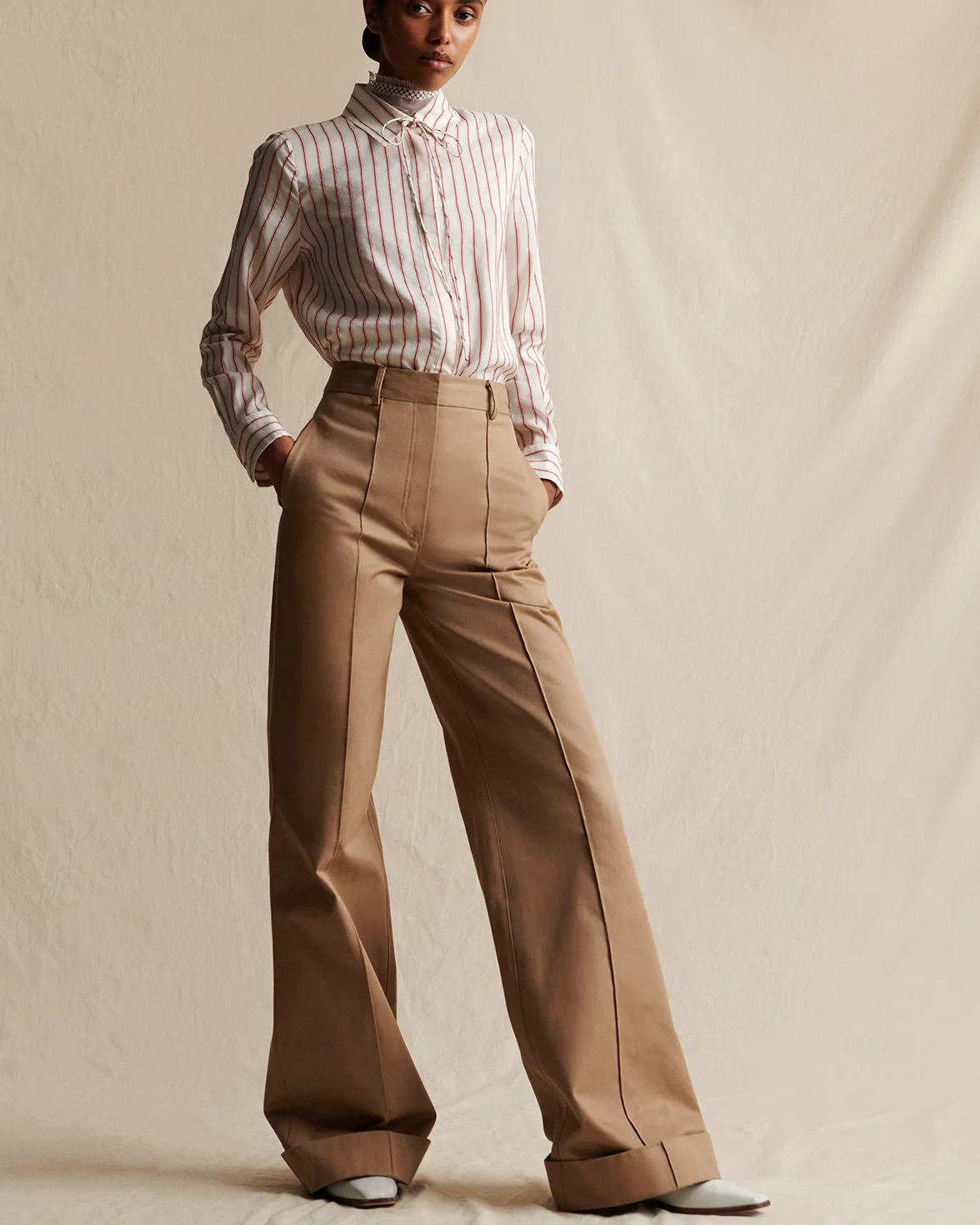 Stripe Silk Shirting