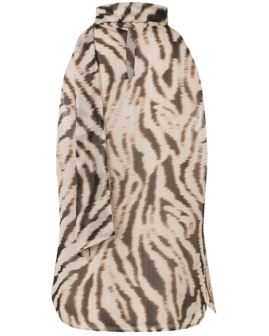Printed Sleeveless Blouse