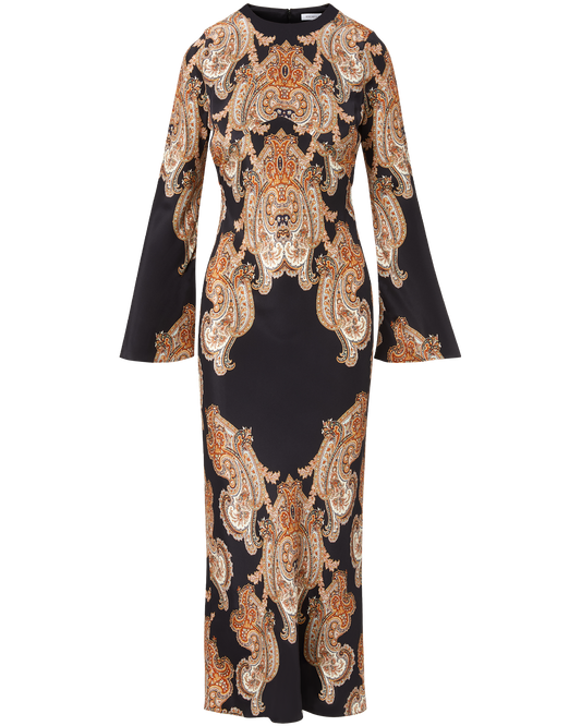 Lupita Paisley Midi Dress