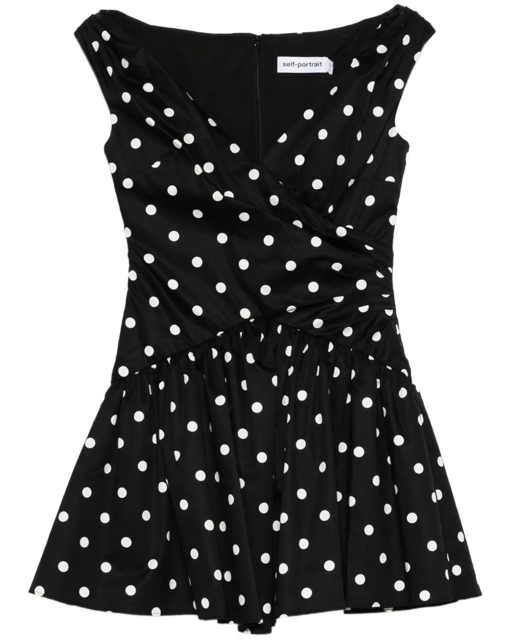 Polka Dot Cotton Mini Dress