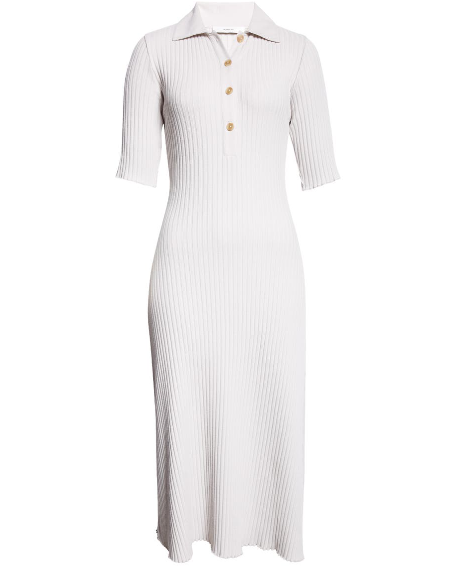 Cotton-Blend Polo Dress