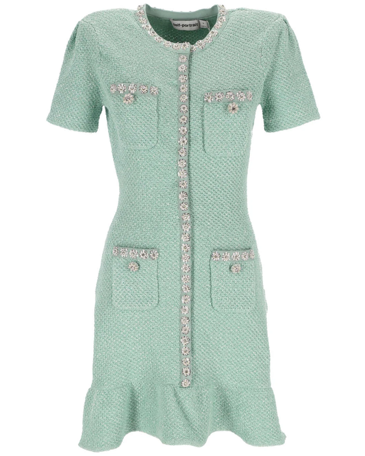 Sequin Knit Mini Dress