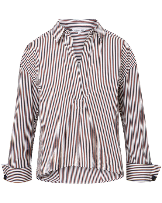 Draymond Striped Cuff-Sleeve Shirt