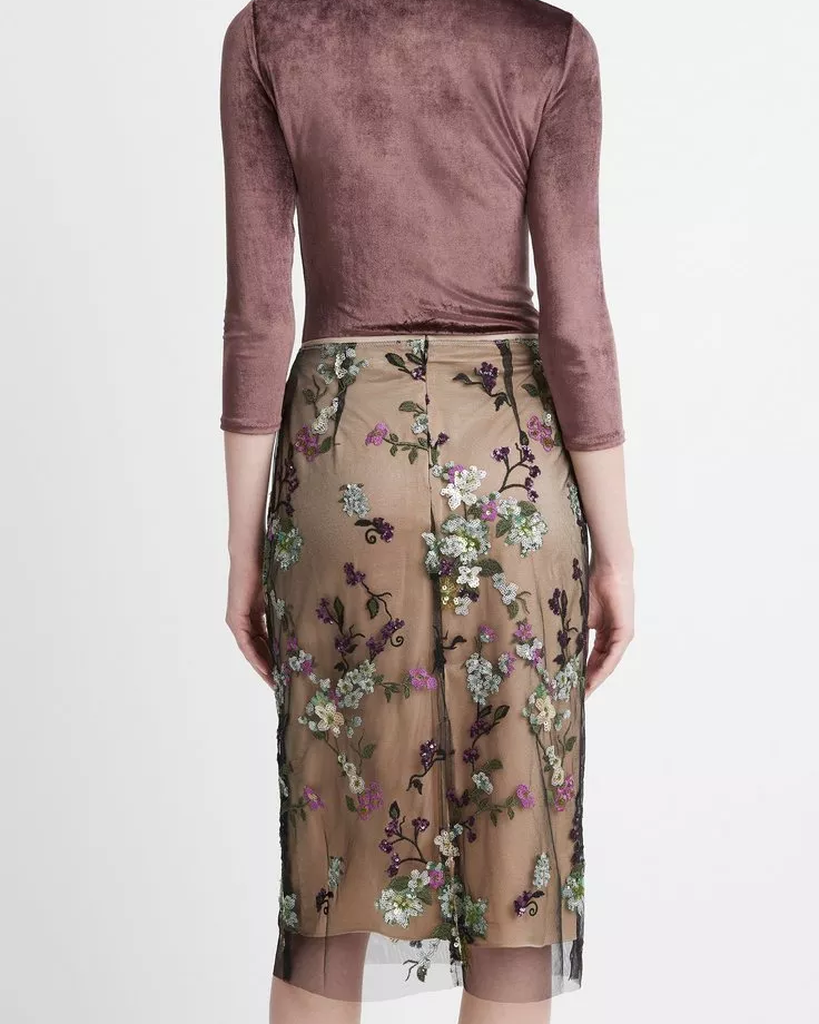 Begonia Sequin Skirt