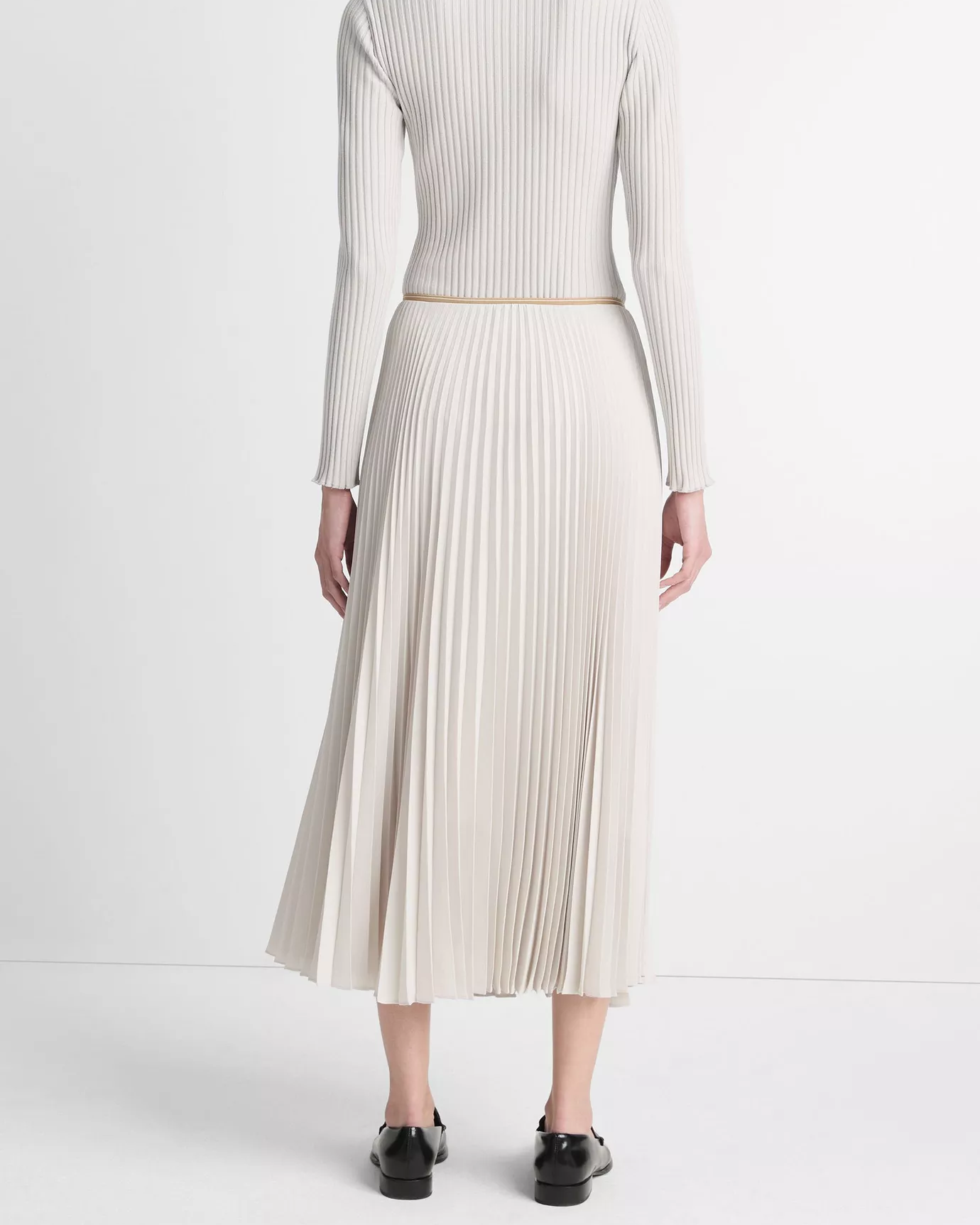 Draped Pleated Skirt