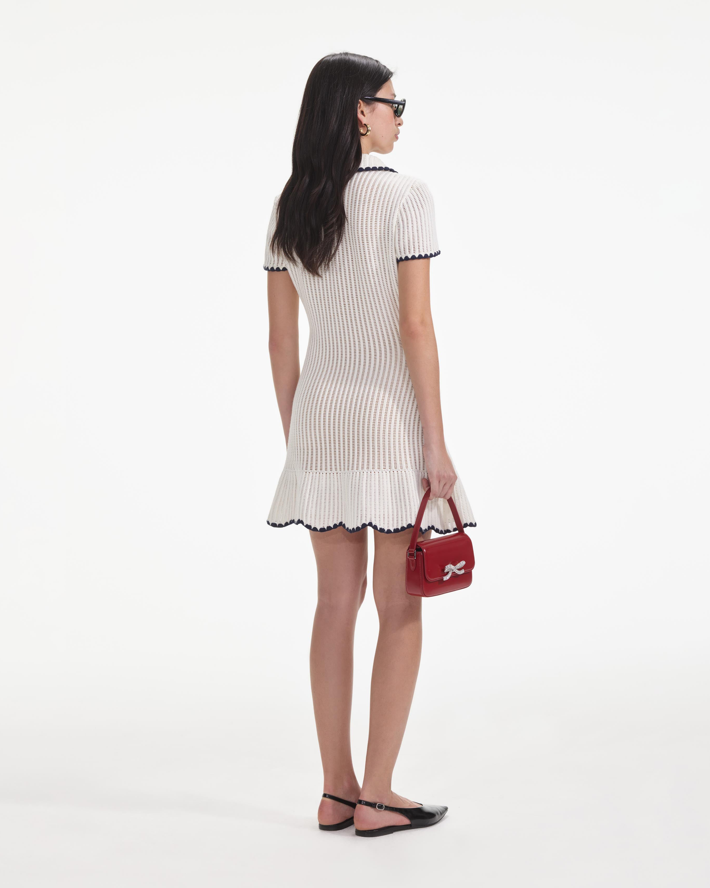 Crotchet Collared Mini Dress