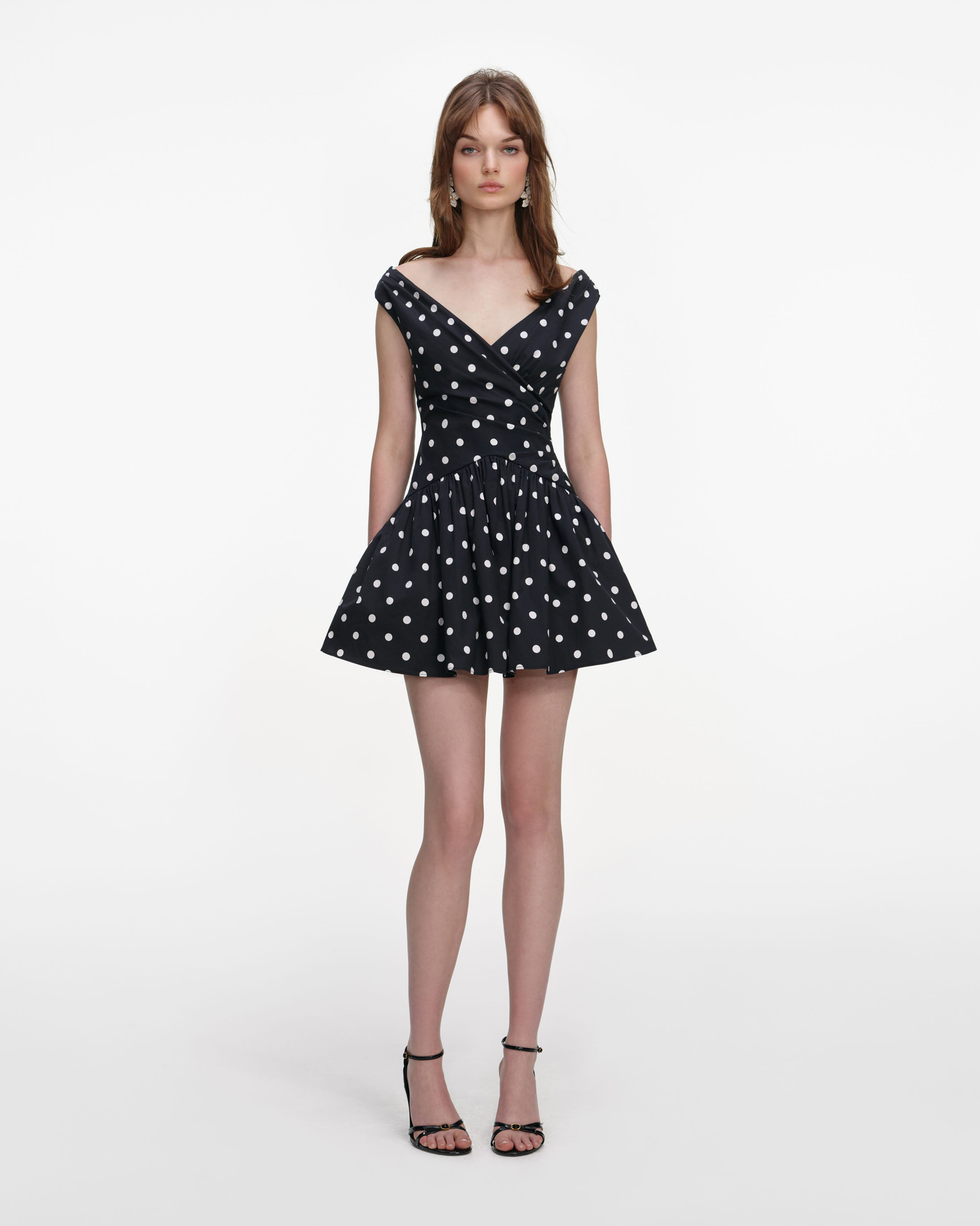 Polka Dot Cotton Mini Dress