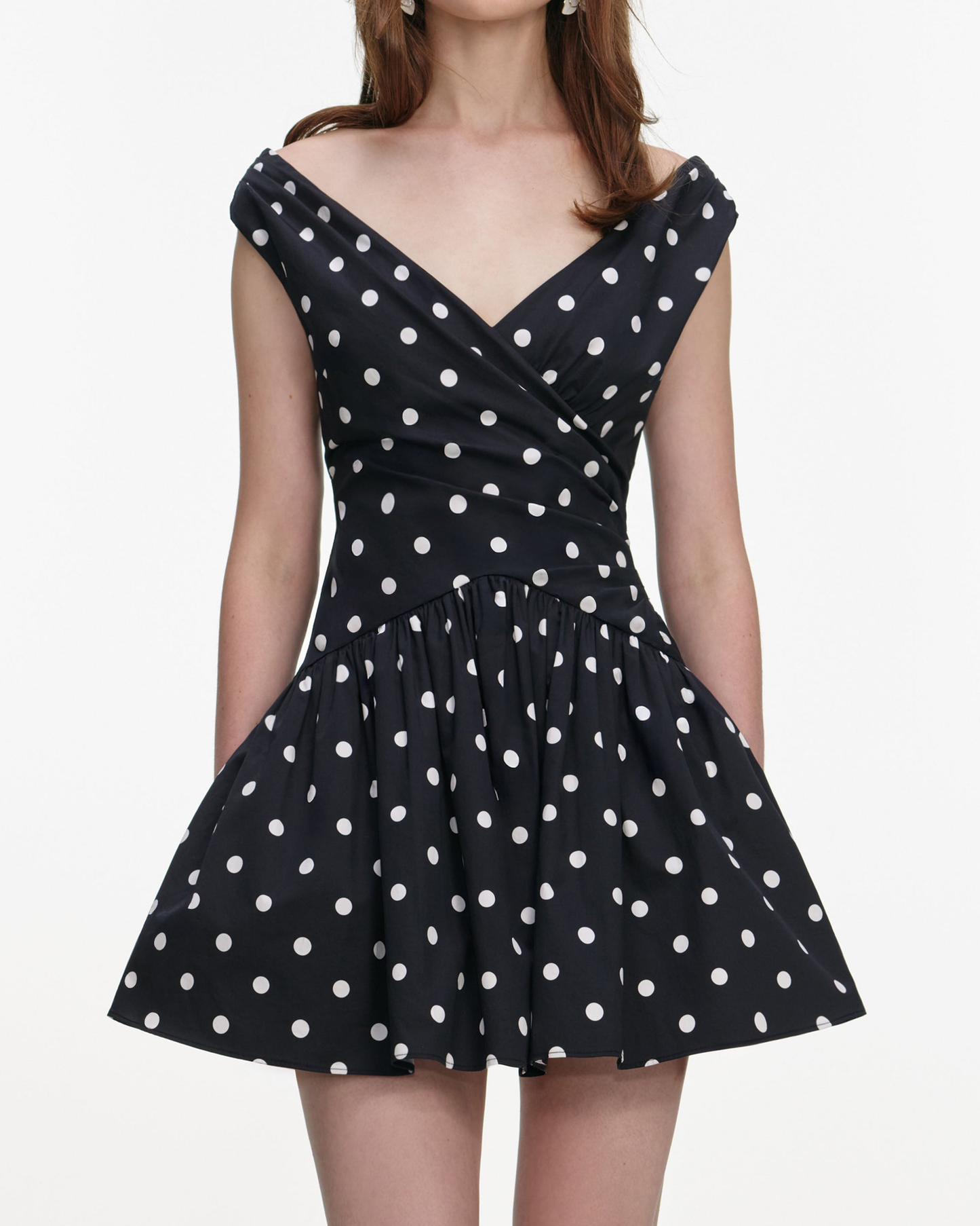 Polka Dot Cotton Mini Dress