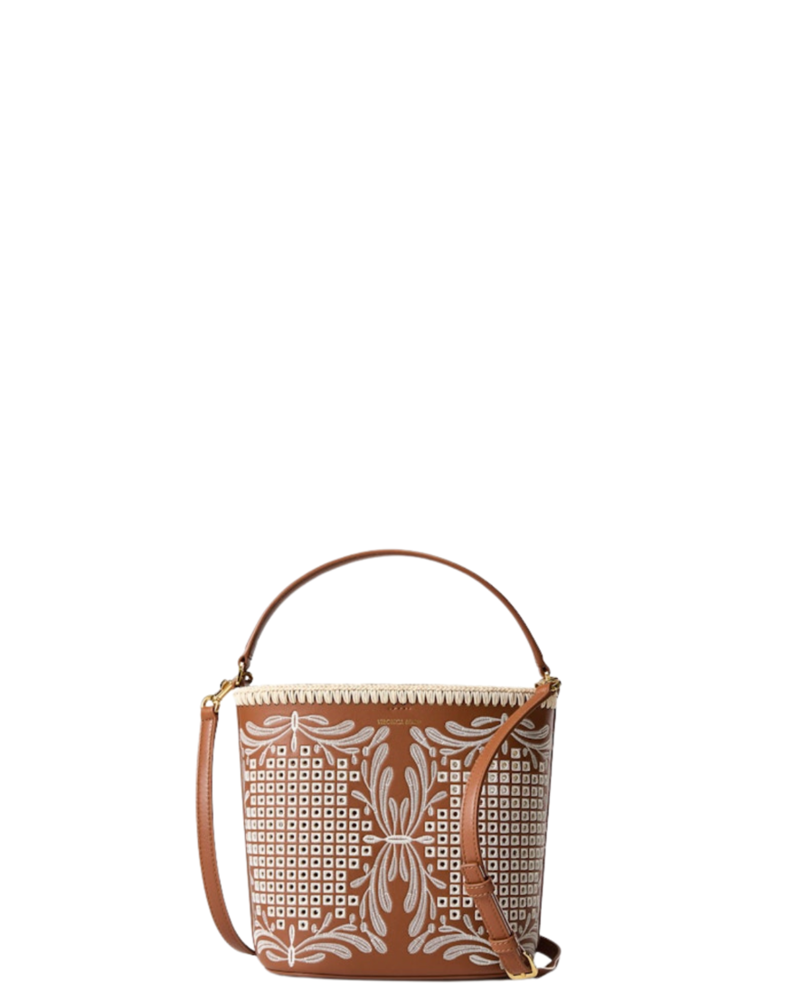 Small Eyelet Feedbag Bucket Bag