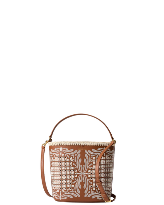 Small Eyelet Feedbag Bucket Bag