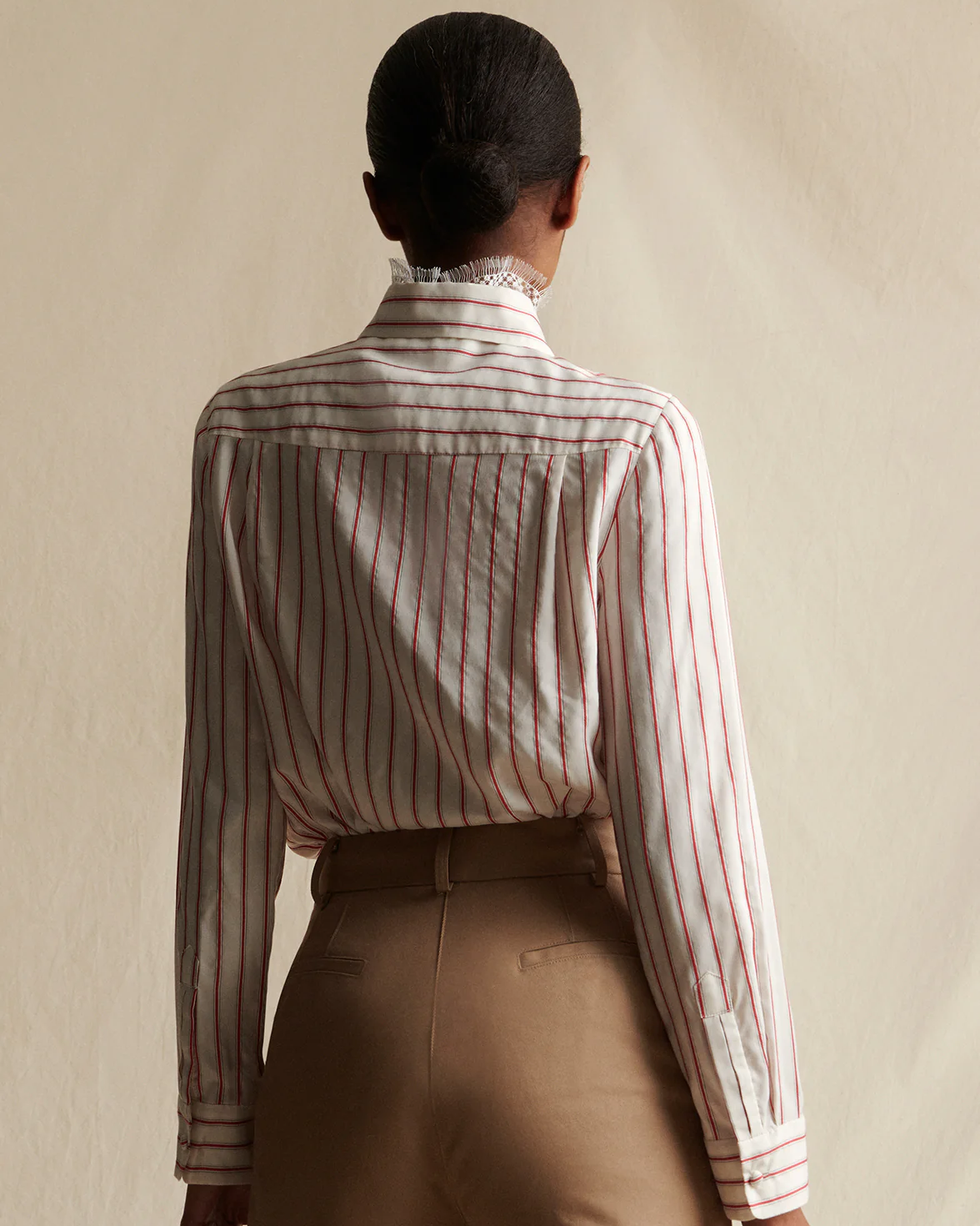Stripe Silk Shirting