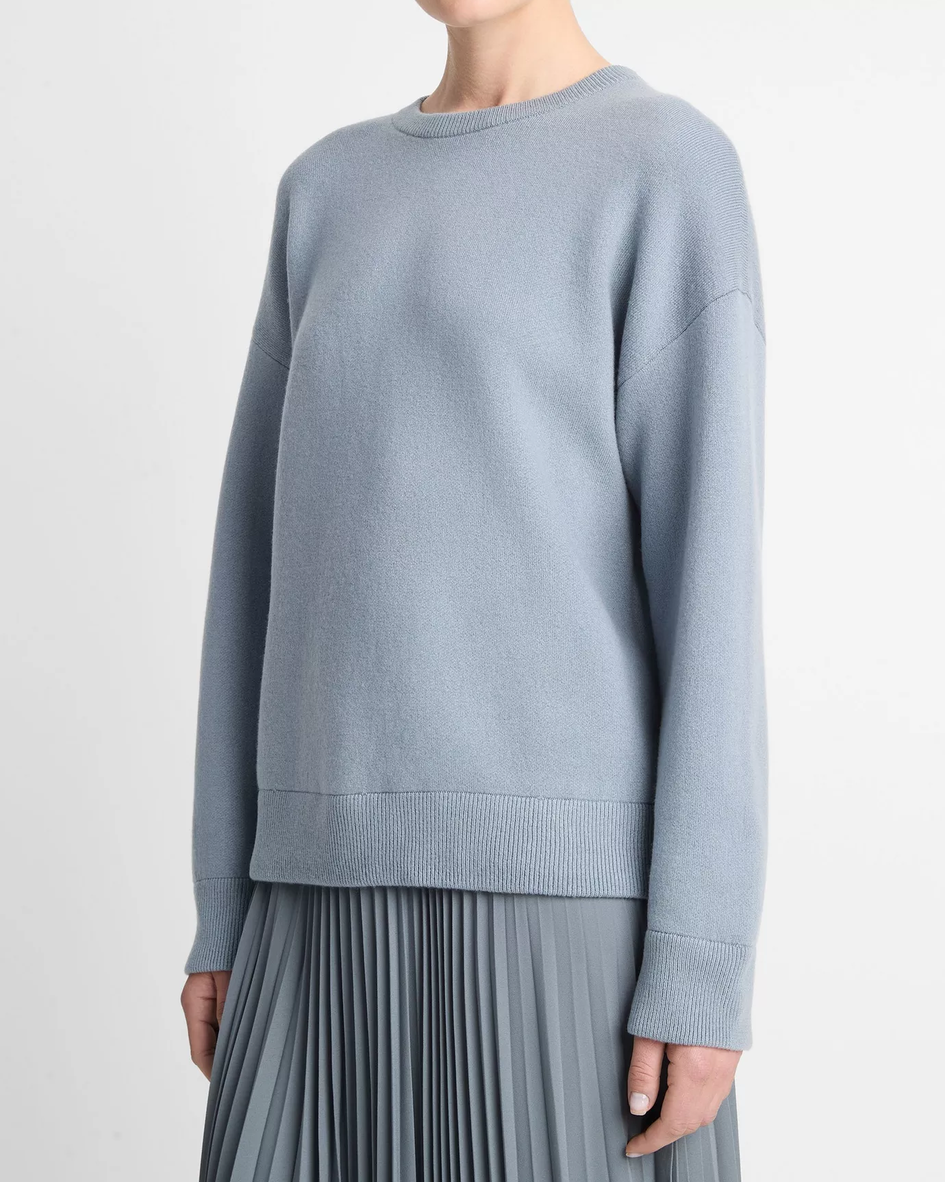 Structured Wool-Blend Pullover