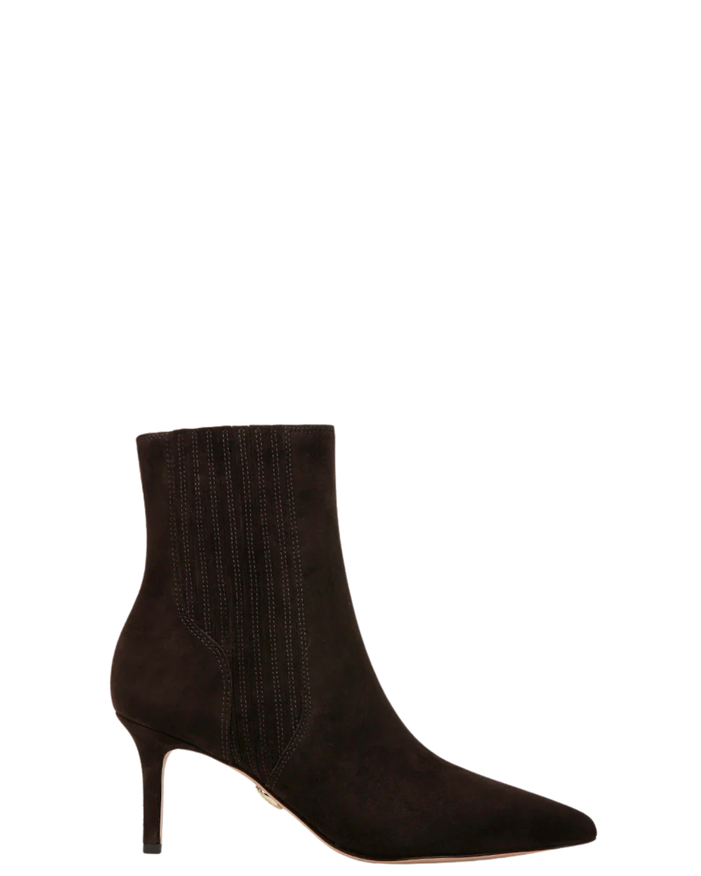 Lisa Suede Mid-Heel Bootie