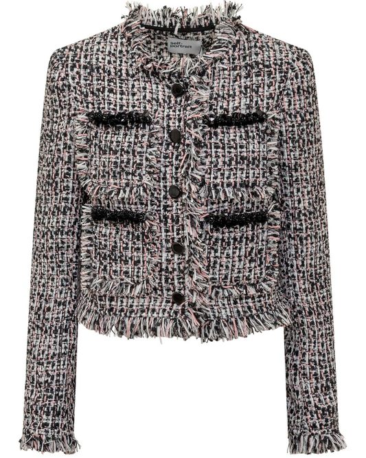 Fringed Boucle Jacket